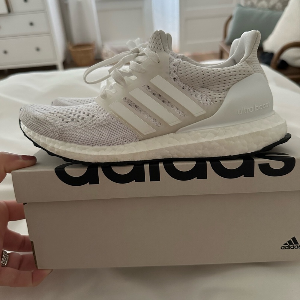 Adidas Ultraboost 1.0 J White and Black Sneakers